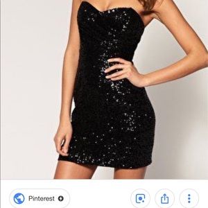 New Years Eve Black Sequin Dress!